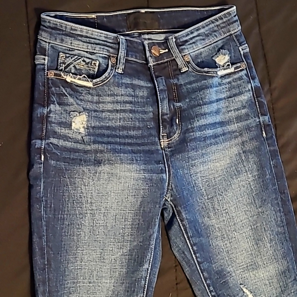 Buckle black jeans
